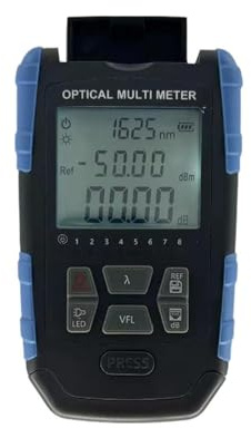 Mesureurs de lumière, Machine multifonctionnelle de test de fibre optique tout-en-un avec test de réseau 15 mW VFL LED éclairage OPM 1577 nm wattmètre optique(50 26dB Rechargeable)