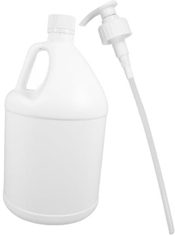 Sosoport Plastica Con Contenitore Vuoto Per Alimenti Riutilizzabile Erogatore Pompa Per Shampoo e Balsamo Design Bianco Pulito e Semplice