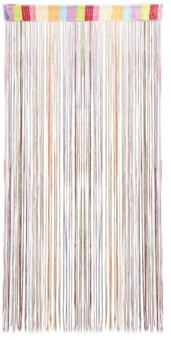 Tenda a Fili per Porta Tenda Antimosche Colorata Glitterata Tende per Porta per Porte del Balcone, Della Terrazza, Delle Mosche, 100 x 200 cm