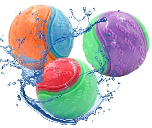 Interaktiver Hundeball – 6,4 cm lustig und verspielt, Hundespielzeugbälle mit Riemen, aktiver Rollball für Hunde, interaktives Hundespielzeug und lustiger Hundefußball für Wasser