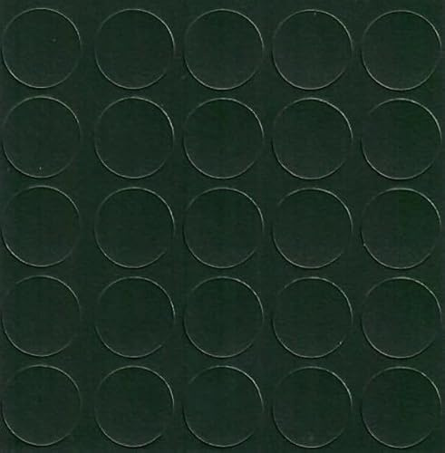 Bottle Green Self-Adhesive Furniture Screw Hole Cover Caps, Acrylic, Durable, Thin, Perfect for Shelves, Camlock, Confirmates, Egger Compatible (14mm)