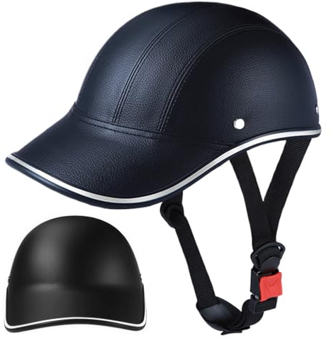 Casco da bici di sicurezza con cinturino regolabile per adulti uomini donne, nero, casco da scooter resistente al sole per sci, baseball, pattinaggio