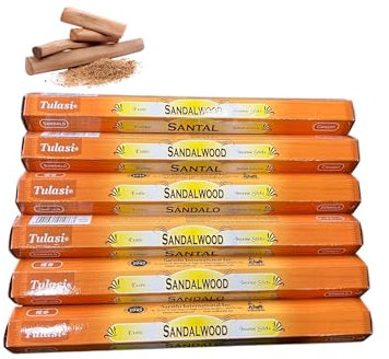 Salco 82-0492 Tulasi Incienso, Sándalo, 6x20
