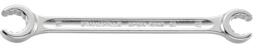 Stahlwille 24 24 X 27 Offener Doppelringschlüssel abgew. OPEN-RING, 24 x 27 mm, Silber