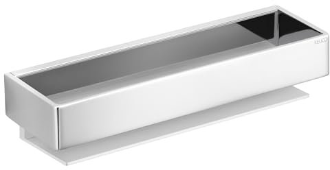 Keuco Edition 11 Duschkorb, Aluminium eloxiert und verchromt, abnehmbar, inkl. Schrauben und Dübel, Duschablage zum Bohren (optional zum Kleben)