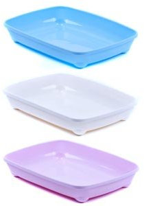 Katzentoilette Schalentoilette Katzenklo 37-57 cm XXL Sonderpreis (rund / 4-er Set, 37 cm)