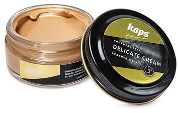 Kaps Schuhcreme für Glattes und Genarbtes Leder - Schuhpflege - Delicate Cream (407 - Brilliantgold - Brilliant Gold)
