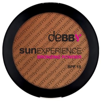 deBBY, sunEXPERIENCE BRONZING POWDER SPF15, Terra Abbronzante Effetto Naturale, Formula Arricchita con Olio di Dattero del Deserto Idratante, Texture Setosa Facile da Sfumare, Colore 03 South Beach