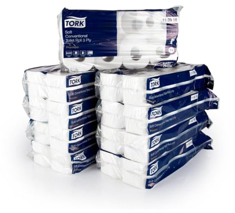 Tork Toilettenpapier extra weich 3-lagig T4 Kleinrollen weiß 30 Rollen à 250 Blatt