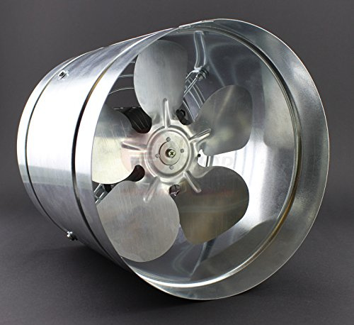 Rohrventilator Ø 325 mm Axial Rohrlüfter IP44 Lüfter 1220 m³/h 3 Stufen Hochdruck Niederdruck Ventilator Zuluft Abluft Gebläse Metall Radialventilator Absauglüfter Absaugung