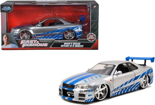 Jada Toys - 97158 - Nissan - Skyline Gtr R34 - Fast And Furious - Échelle 1/24