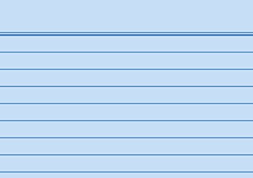 Brunnen Karteikarten, 180 g/m², A8 quer, liniert, blau, 500er Pack