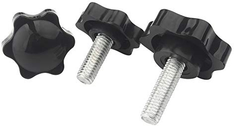 Yudesun Schraube Klemmung Griff Knopf - M4 M5 15/30 Stück Sternenkopf Griff Anziehknopf Daumen Außengewinde Maschine Sternschraube