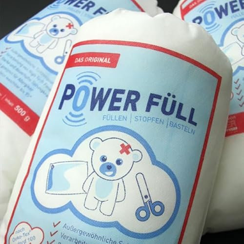 Füllwatte Power Füll 10kg 10x 1KG 10KG Ökotex antiallergisch waschbar 95°C hochflauschig Kissenfüllung Bastelwatte Füllmaterial Stopfmaterial