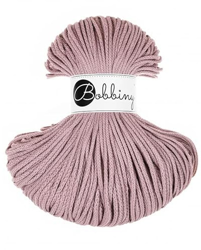 Bobbiny Junior 3 mm - Rope-Garn 100 m (Mauve)