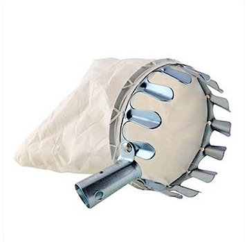 WNDUOKXH Obstpflücker aus Metall, verstellbar, hoher Baumfänger, Gartenarbeit, abnehmbar, waschbar, wiederverwendbar, Sammlung