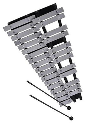32-Noten-Glockenspiel-Xylophon-Percussion-Set aus Metall mit 2 Schlägeln Glockenspiel Schlaginstrument