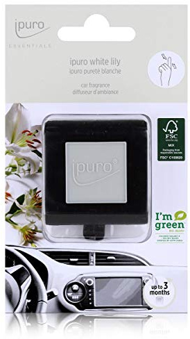Essentials by Ipuro Car Line Autoduft white lily - Der reine Duft der weißen Blüte – ein blumig zartes Dufterlebnis (1er Pack)