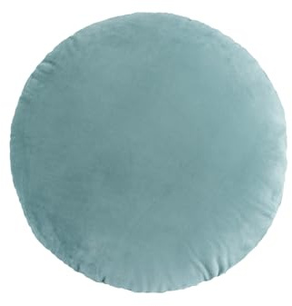 Fouriding Runde Wurfkissen 45CM,Weiche Runde Dutch Fleece Wurfkissen Kissen Bodenkissen für Wohnzimmer Sofa Bett Stuhl Boden Auto Couch Dekorativ (Cyan)