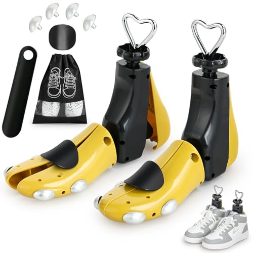 Osgusila Shoe Stretcher Women Men, Boot Stretcher Men, Shoe Tree Adjustable Width Length for Wide Feet (Pack of 2, For Women size 10-14, Men's 9.5-14)