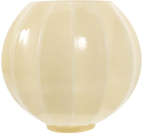 jojofuny Retro Glas Lampenschirm Beige 15Cm FüR Pendelleuchten E27 Fassung Stilvolle Wohnzimmer Einrichtung Einfache Montage Dekorative Beleuchtung