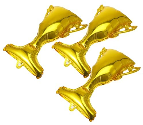 HOMOBABE 3Stücke Trophäenballon Aluminium Folienballons Für Abschlussfeier Dekoration Champion Folienballons Für Graduierungsfeiern Und Fotorequisiten