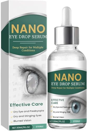 Suero de nano gotas para los ojos, gotas para los eyes de 30 ml, alivia la fatiga de los ojos, suave y eficaz (1 PCS)