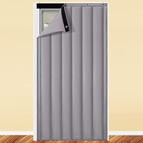Thermal Insulated Door Curtain - Heavy Duty Noise Reduction & Waterproof Door Cover for Soundproofing & Cold Protection - 45 Size Options for Windproof Entryway Solutions
