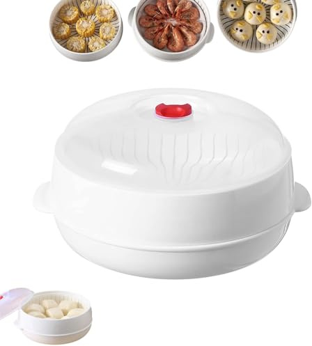 Utensili Multifunzionali Per Il Riscaldamento A Microonde E L'Isolamento Termico, Vaporiera Per Microonde Per Verdure, Design Con Serbatoio D'Acqua A Strati, Per Verdure, Cottura Di Gnocchi (1-strato)