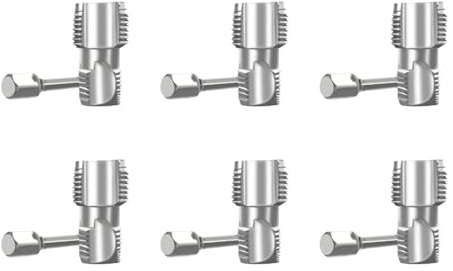 PFXNGMS 2-10 Pezzi 4/6 Punti PPR Tubo dell'Acqua Filettatura Interna apriscatole Tubo dell'Acqua Rubinetto Filettatura Tubo Conico Utensili manuali per Tubi, rubinetti (Argento 6 Pezzi)