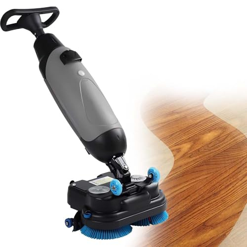 Macchina Lavapavimenti Industriale 3-in-1, Lavasciuga Elettrica con Serbatoio Doppio, 17 Pollici, per Ristoranti, Negozi e Garage, 13000 Sqft/h, Struttura Leggera e Durevole(Gray)