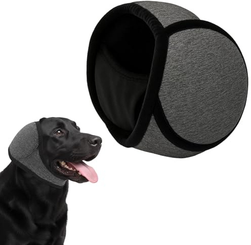 PDirat Dog Ear Defenders, Ohrenschutz Für Spaniel, Grauer Hund Ohrenschutz, Lärmreduzierend, Ideal Für Baden, Spaziergänge Und Mahlzeiten