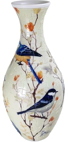 CAKEEYUM Vase Puzzle 3D pour Adultes et Enfants, pièces en Plastique emboîtables, Jouets de Noël pour Arrangements Floraux, Artisanat, décoration d'intérieur 3D, vases, P