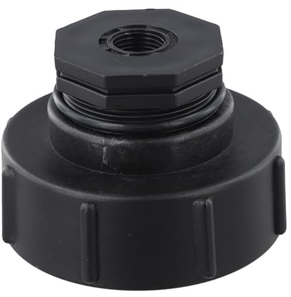 Gettimore IBC Adaptador de contenedor S100x8 Reducción de rosca interna gruesa para tanque de agua, recogida de agua de lluvia y uso industrial