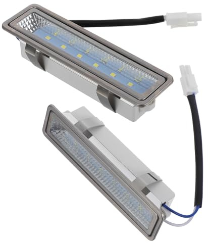 SHINEOFI 2Pcs Dc 12V Kitchen Range Hood Light Bulbs LED Cooker Lamp for Hood Replacement Rectangle Ventilator Lighting Accessories for Under Cabinet Use