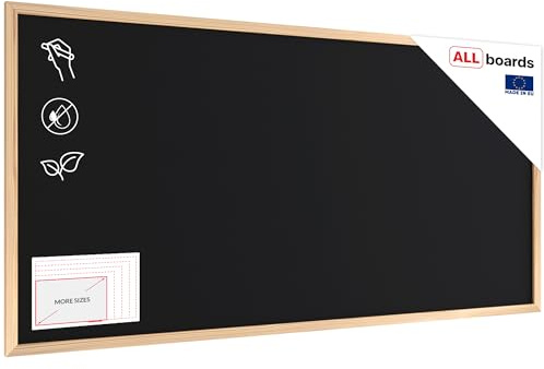 ALLboards Kreidetafel mit natural ECO-Holzrahmen 120x60cm, Natural, Schreibtafel, Kreide, Kreidetafel wand, Tafel gastronomie, Wandtafel für Gastronomie