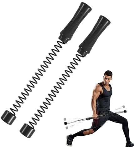Cuerdas de ejercicio pesadas – 16,93 x 1,38 pulgadas resistencia con resorte, construcción muscular multifuncional, equipo de fitness portátil | Peso corporal, acondicionamiento, rendimiento