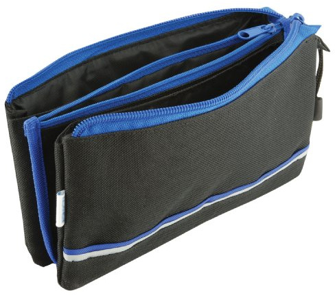 Esposti Pencil Case for School | Boys Pencil Case | Triple Pocket | Heavy Duty Zipper | Lightweight | Ideal for School | Blue