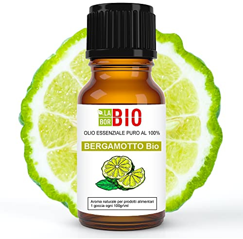 BergamotteÖl Bio von Kalabrien Ätherisches Öl 100% Reines 10 ml - Aromatherapie Kosmetik Therapeutische - Laborbio