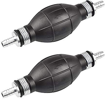 LYTIVAGEN 2 Pezzi Pompa Manuale per Carburante Gasolio Pompetta Lampadina Pompa per Aspirare Liquidi Gasilio Benzina(8MM)