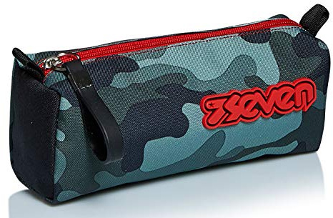 Seven Federmäppchen, Mäppchen, Federtasche für Schreibwaren, Mädchen&Jungen, Schule und Gymnasium, Teenager, grün, CREW