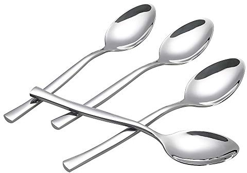 Xowine 12-Piece Dessert Spoon, Stainless Steel Small Spoons