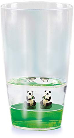 Floatarama Tumbler - Panda de Deluxebase. Verre pour Enfant en Acrylique avec Figurines d'Animaux Flottants. Gobelet panda de 250 ml sans BPA, vaisselle pour enfants et adultes
