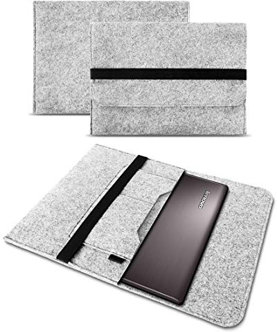 UC-Express Sleeve Hülle kompatibel für Lenovo ThinkPad X13 Yoga Gen2 Tasche Filz Notebook Cover Case 13,3 Zoll, Farbe:Hell Grau
