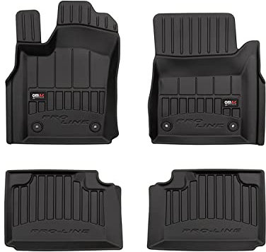 OMAC Gummi Fußmatten kompatibel mit Jeep Grand Cherokee 2013-2015 Premium Gummi Schwarz 4X
