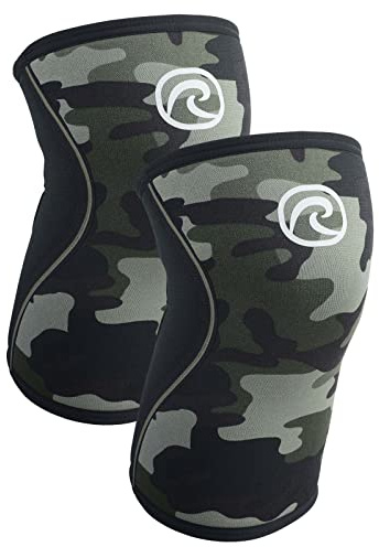 Rehband Kniebandage Kraftsport, Kniestütze für Cross Fit & schweres Training, Knee Sleeve aus 5 mm Neopren, in vielen Farben & Größen, Unisex