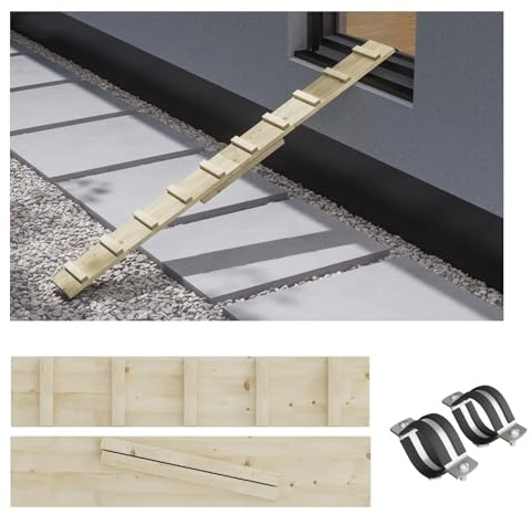 Katzenleiter Katzentreppe Katzenstufe für Balkon Treppe 3m mit Klemmen