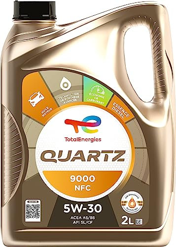 TotalEnergies Quartz 9000 NFC 5W-30, Huile moteur essence et Diesel, 2 litres