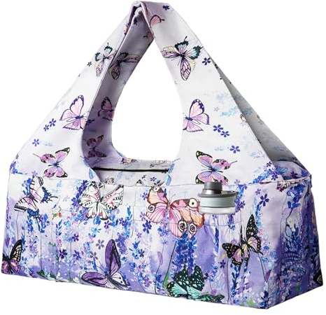 Yogamatten-Tasche – Große Yoga-Tasche mit Yogamatten-Gurt, Reißverschluss und Taschen – Yoga-Taschen und Träger für alle Ihre Sachen – Yogamatten-Taschen für Frauen, passend für die meisten Matten