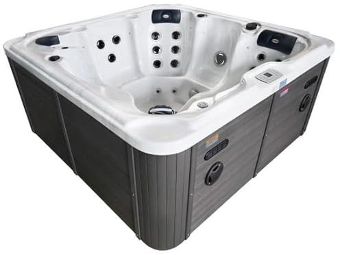 Bagno Italia Minipiscina spa relax 210x210 cm 52 getti 6 posti radio bluetooth ozonoterapia e led